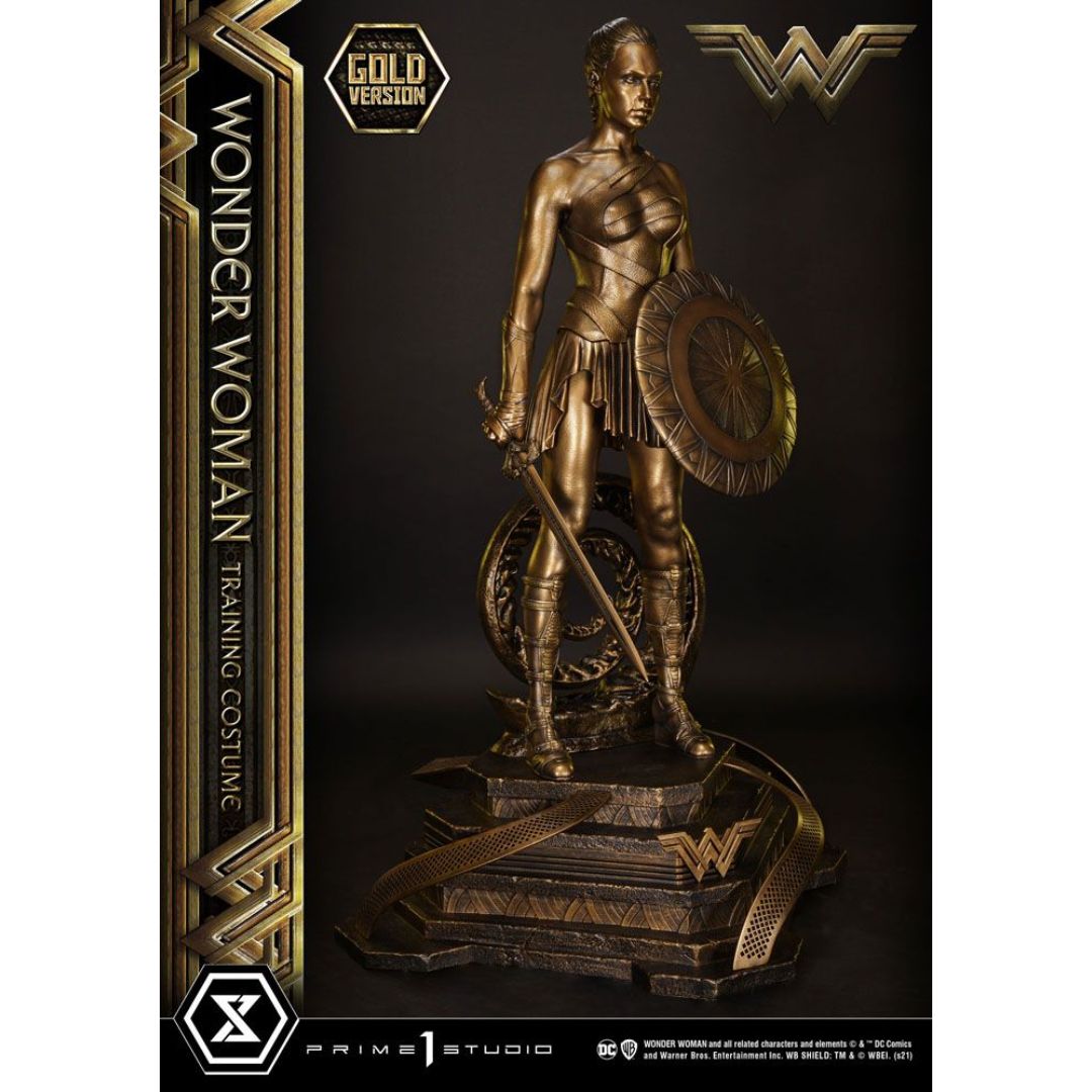 Wonder Woman (Film) Wonder Woman Training Costume Gold Version Statue By Prime1 Studios -Prime 1 Studio - India - www.superherotoystore.com