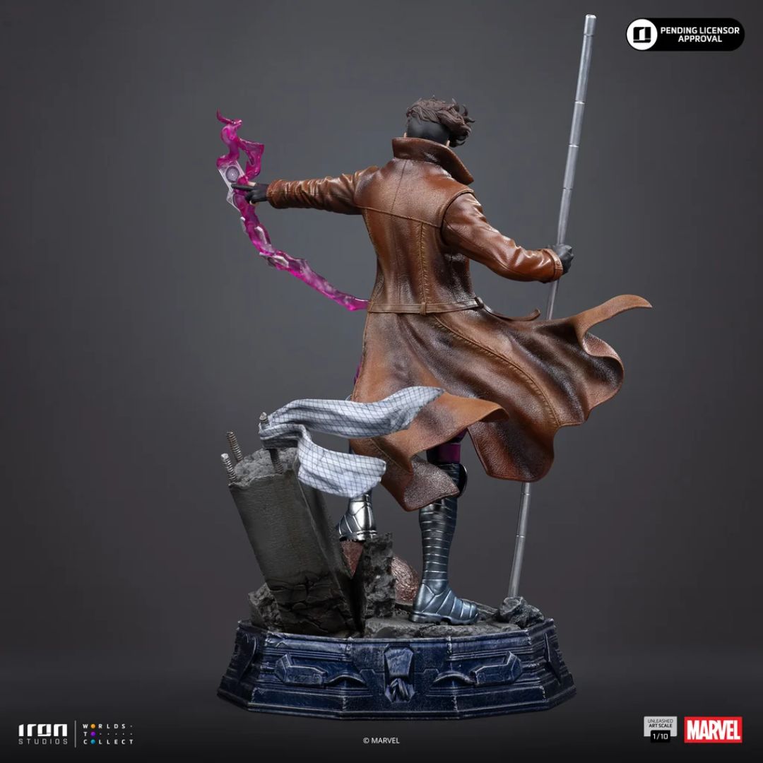 Gambit Unleashed - X-Men - Art Scale 1/10 Statue By Iron Studios