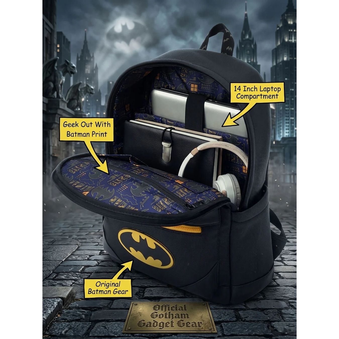 The Classic Batman Batpack By Fur Jaden -Fur Jaden - India - www.superherotoystore.com