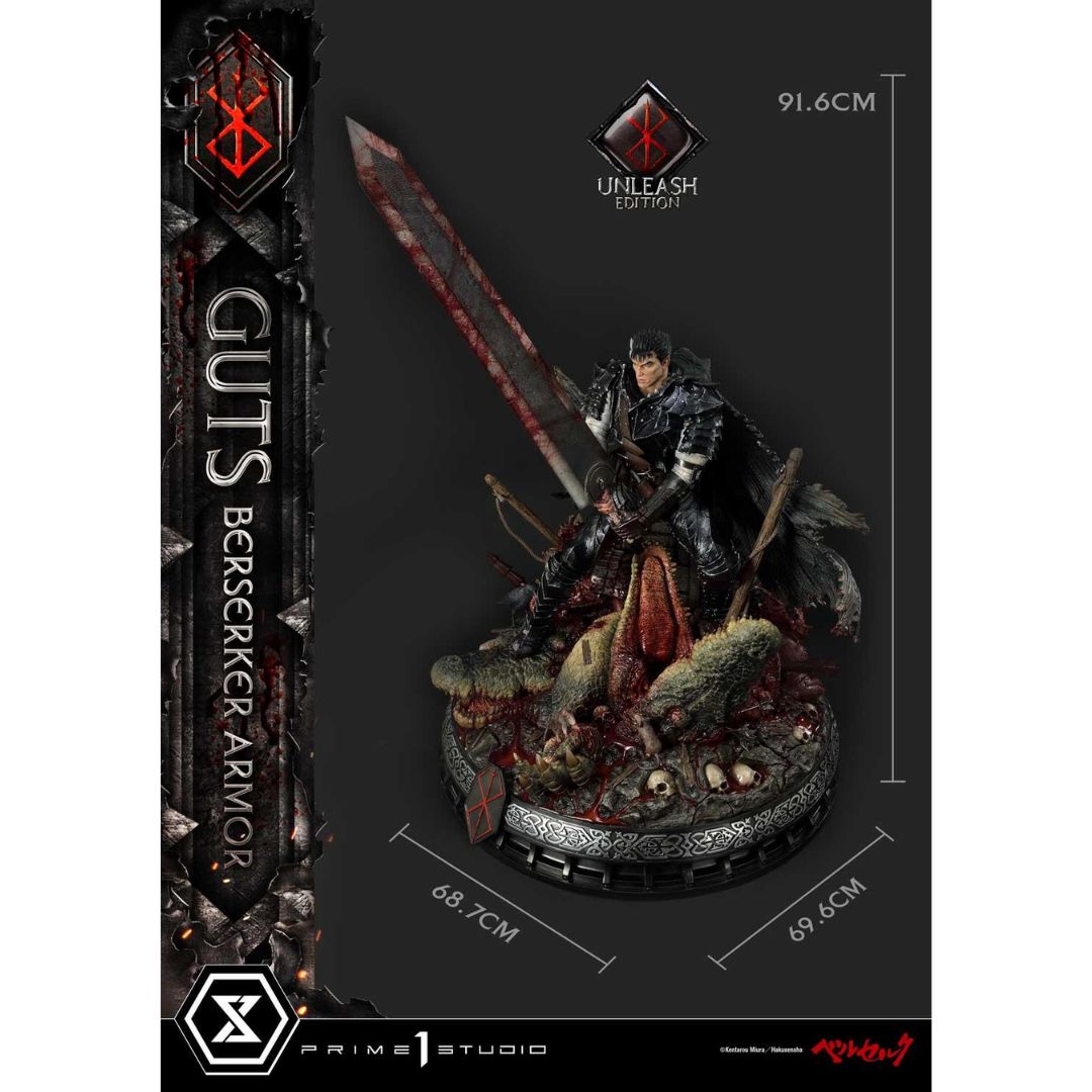 Berserk Guts, Berserker Armor Unleash Edition Statue By Prime1 Studios -Prime 1 Studio - India - www.superherotoystore.com
