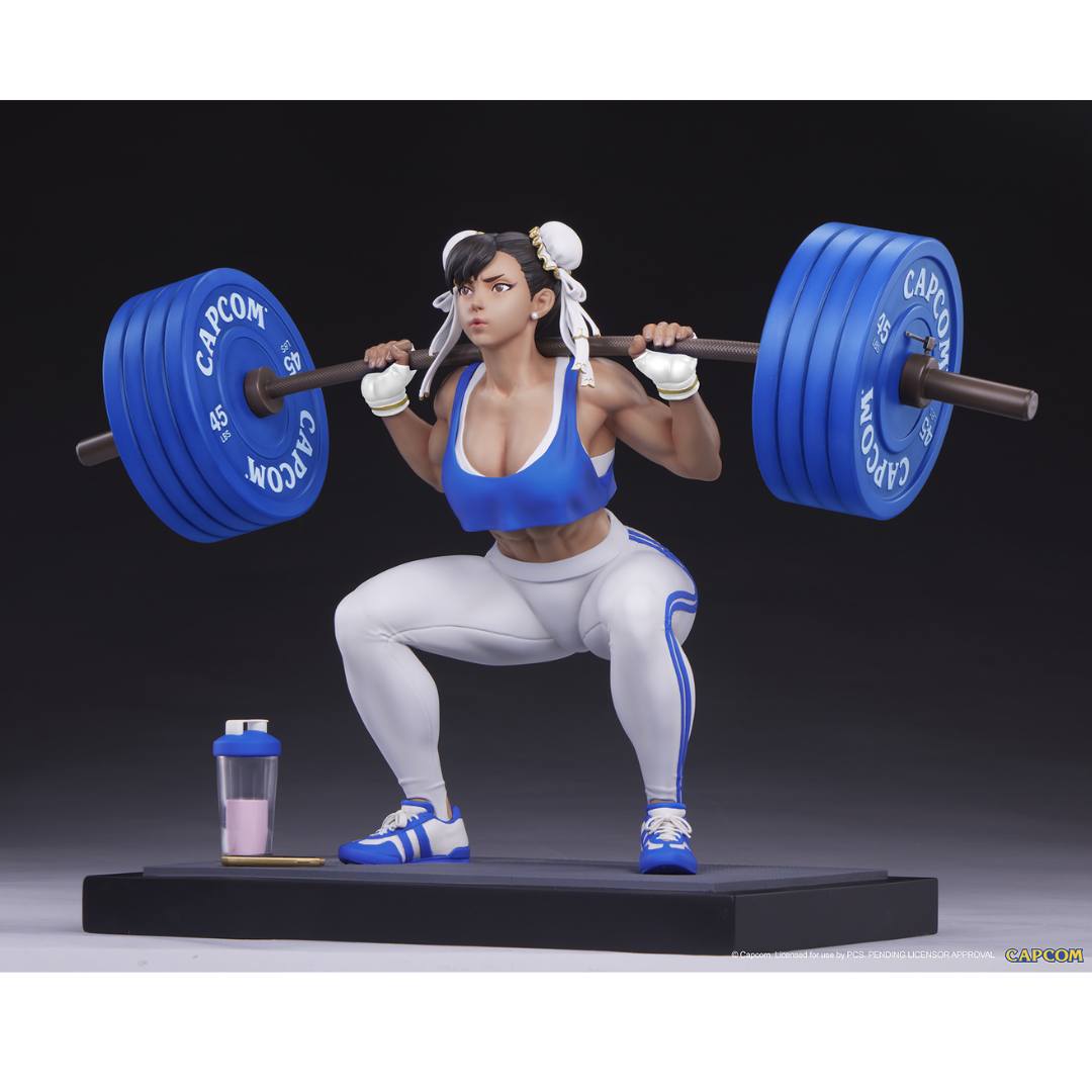 Chun-Li: Powerlifting Statue by PCS Collectibles -PCS Studios - India - www.superherotoystore.com