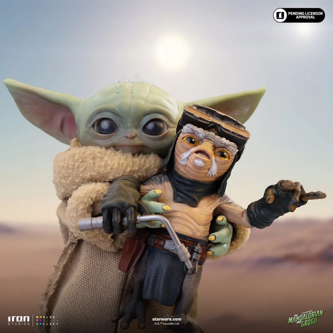 Mandalorian And Grogu Movie Grogu No Squeezy Statue By Iron Studios