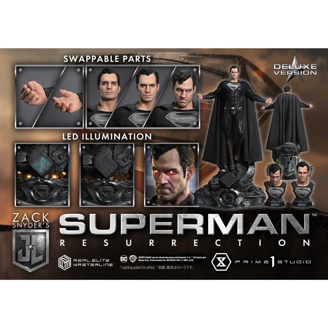 Justice League (Film) Superman "Resurrection" Zack Snyder'S Justice League Dx Bonus Version Statue By Prime1 Studios -Prime1 Studios - India - www.superherotoystore.com