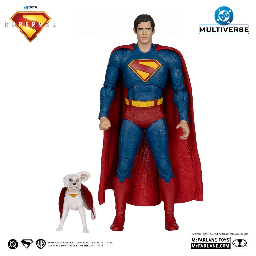 Superman With Krypto The Super Dog (Superman Movie) Deluxe Action Figure By Mcfarlane Toys -McFarlane Toys - India - www.superherotoystore.com