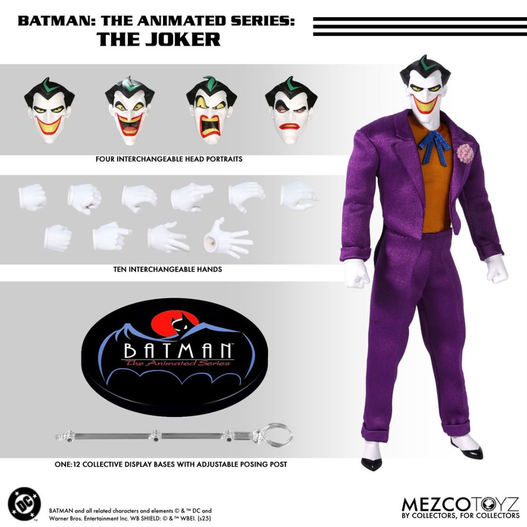 Batman: The Animated Series The Joker Collective Action Figure By Mezco Toys -Mezco Toys - India - www.superherotoystore.com