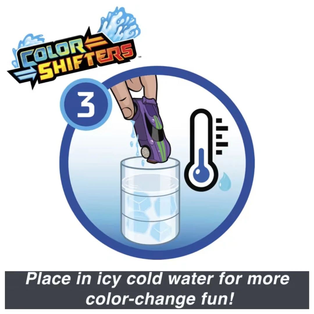 Color Reveal Vehicles Set Of 2 1:64 Scale Die-Cast Car by Hot Wheels