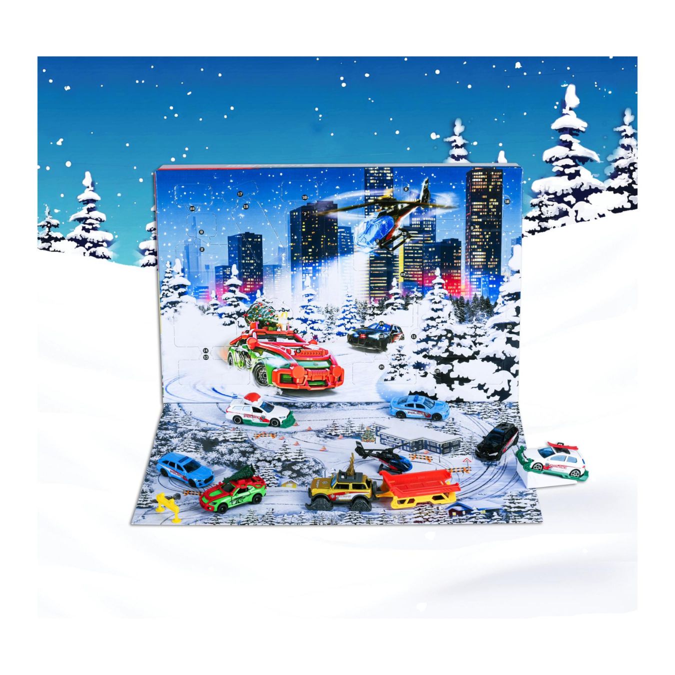 Advent Calendar Die-Cast Car Set By Majorette -Majorette - India - www.superherotoystore.com