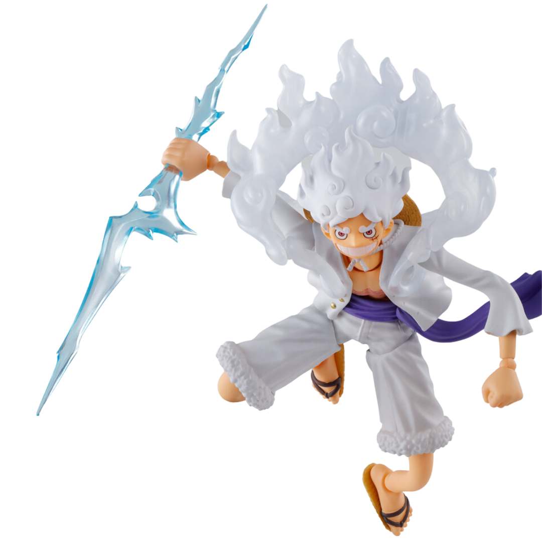 One Piece Monkey D. Luffy Gear5 S.H. Figuarts Figure by Bandai -Tamashii Nations - India - www.superherotoystore.com