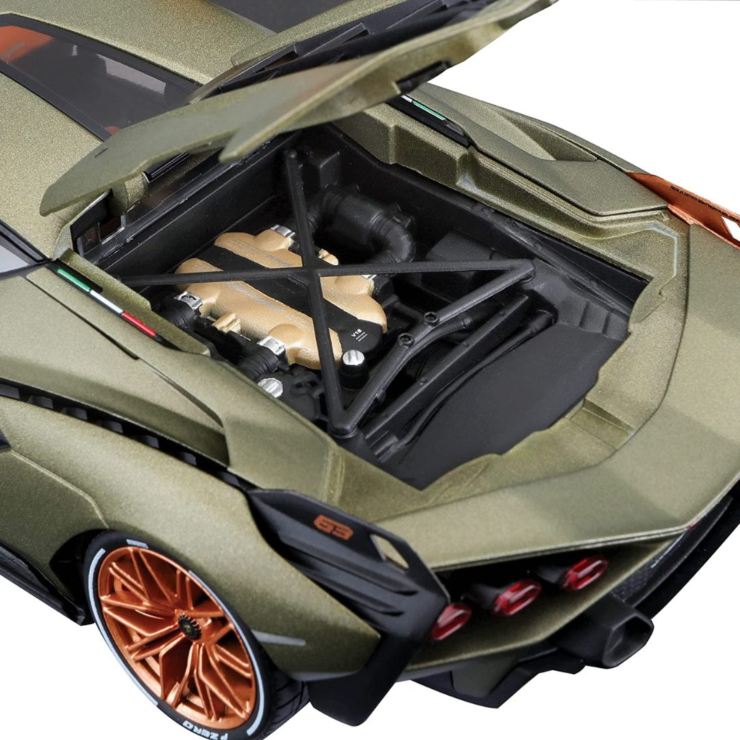 Green 1:18 Scale Lamborghini Sian Die-Cast Car by Bburago -Bburago - India - www.superherotoystore.com