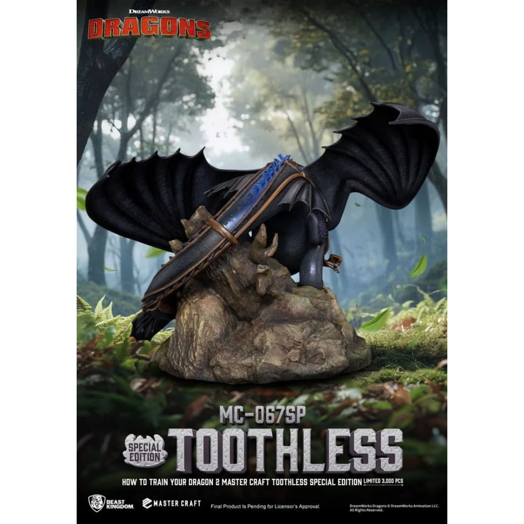 How To Train Your Dragon 2 Toothless Mc-067Sp Master Craft Statue By Beast Kingdom