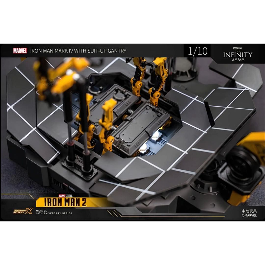 Iron Man Mk4 And Suit Up Gantry Action Figure By Zd Toys -ZD Toys - India - www.superherotoystore.com