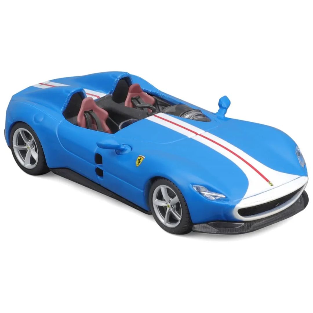 Blue Ferrari Monza SP2 1:43 Scale Die-Cast car by Bburago -Bburago - India - www.superherotoystore.com