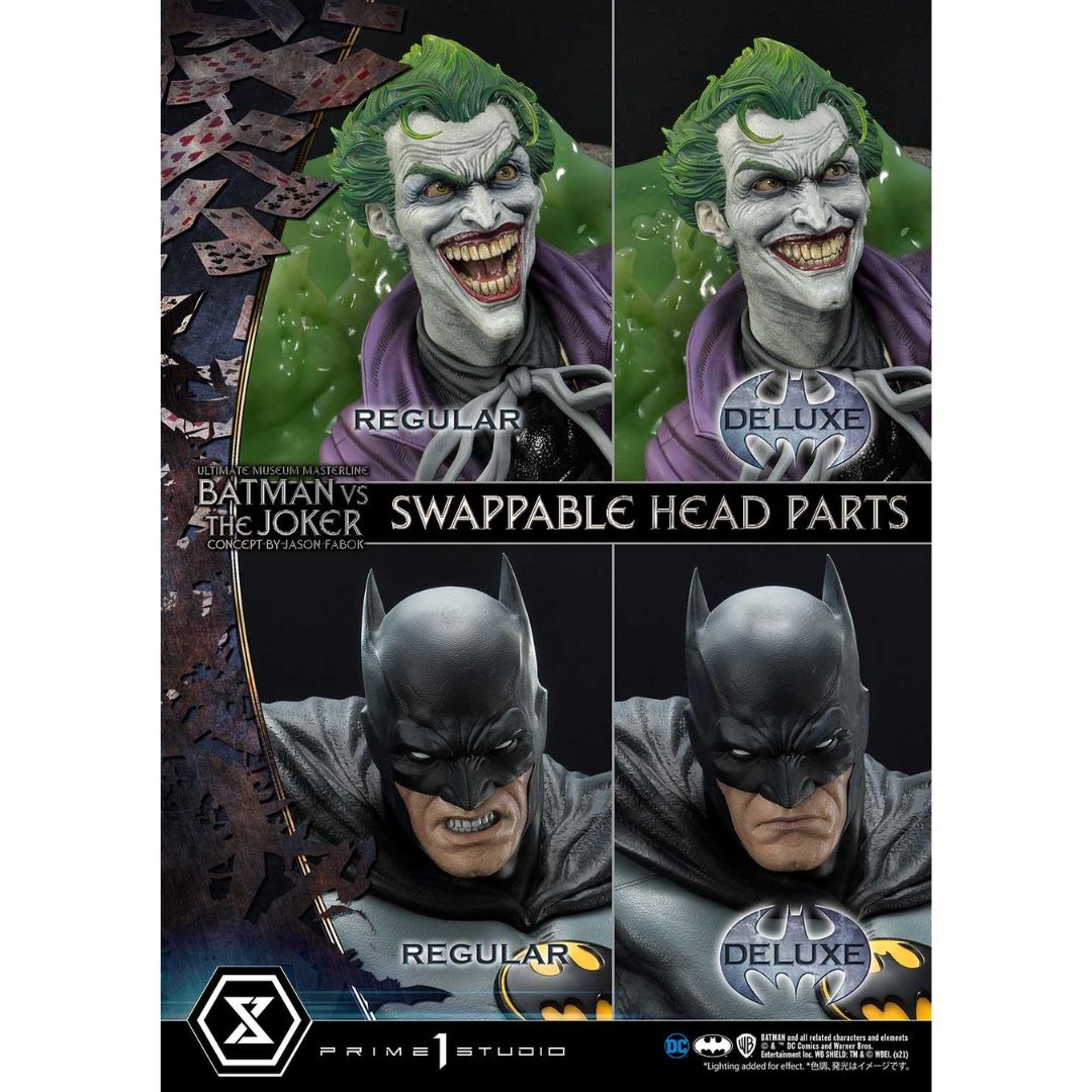 Batman (Comics) Batman Versus The Joker (Concept By Jason Fabok) Dx Bonus Version Statue By Prime1 Studios