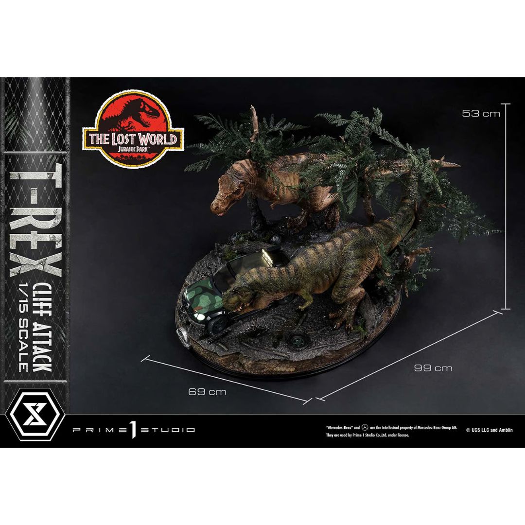 T-Rex Cliff Attack (Bonus Version) Statue By Prime1 Studios -Prime 1 Studio - India - www.superherotoystore.com