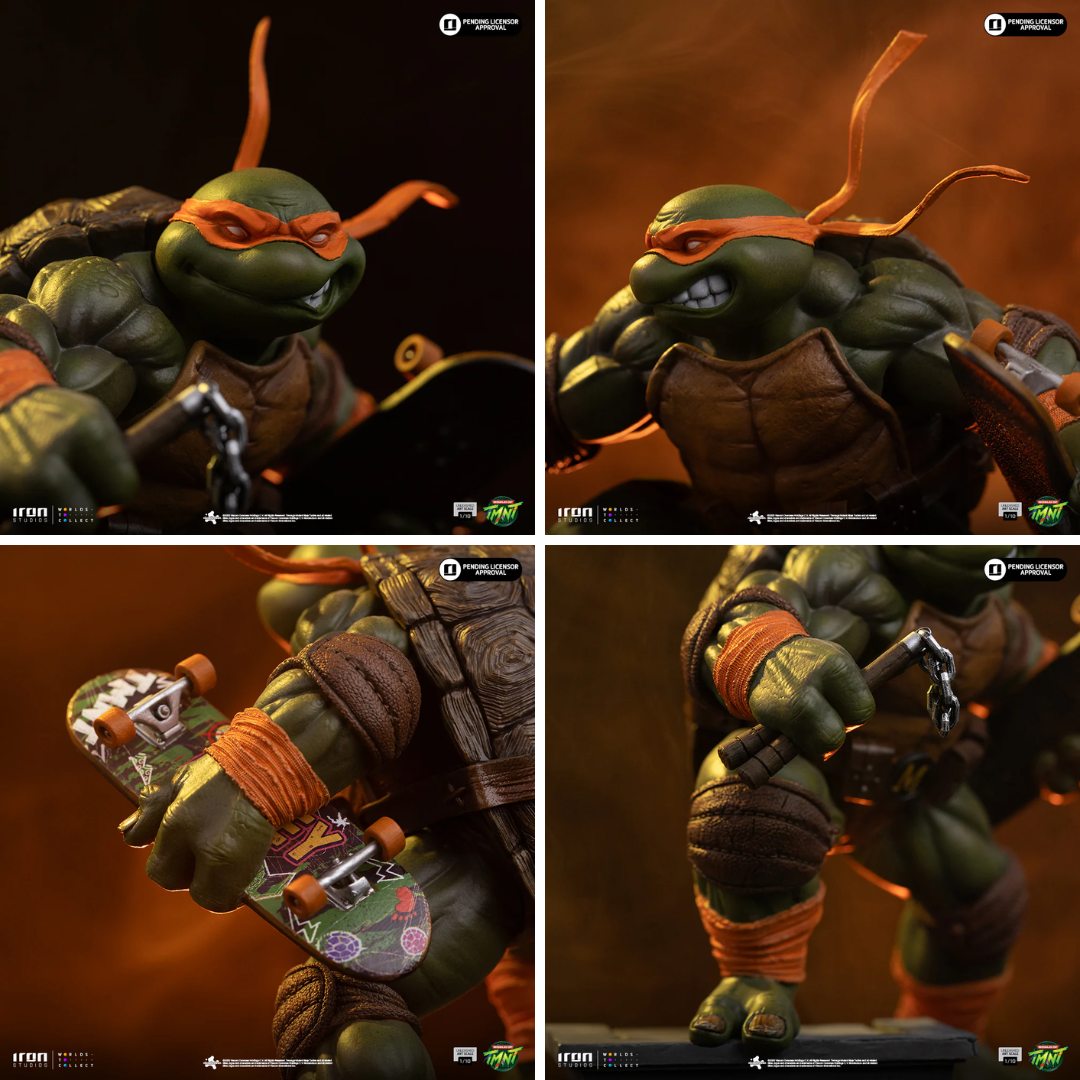 Teenage Mutant Ninja Turtles Michelangelo Statue By Iron Studios