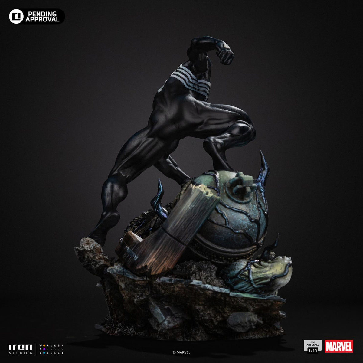 Spider-Man Black Bds Art Statue By Iron Studios -Iron Studios - India - www.superherotoystore.com