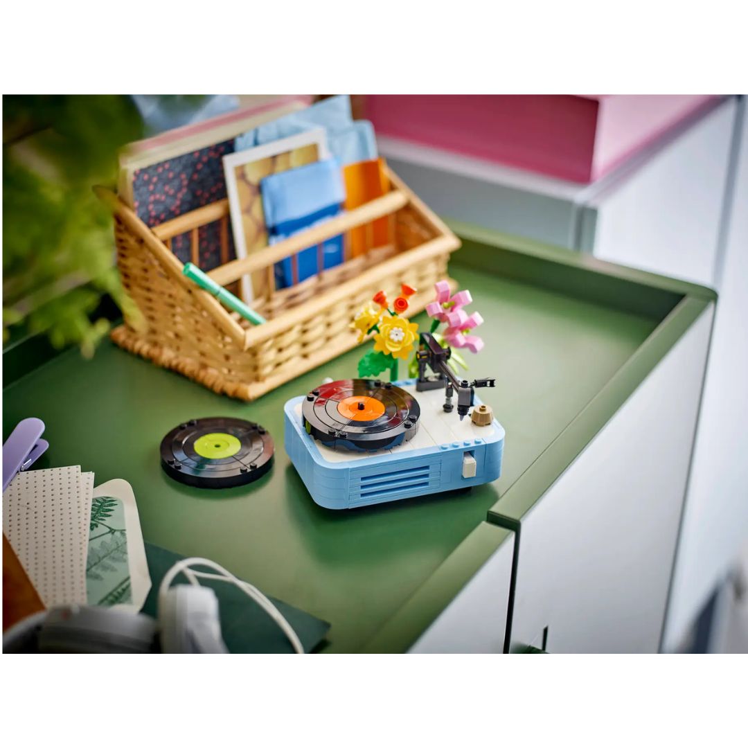 Record Player With Flowers By Lego -Lego - India - www.superherotoystore.com