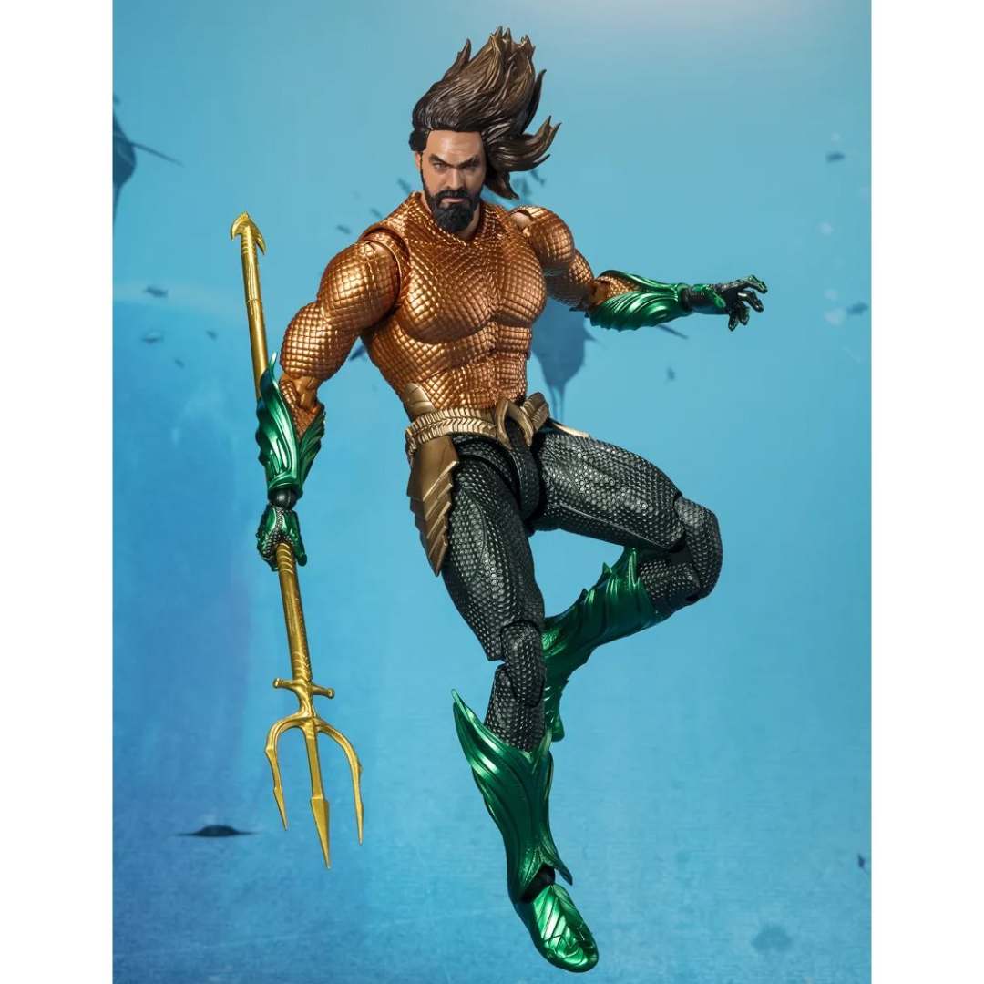DC Comics Aquaman and the Lost Kingdom Aquaman S.H.Figuarts Figure by Bandai -Tamashii Nations - India - www.superherotoystore.com