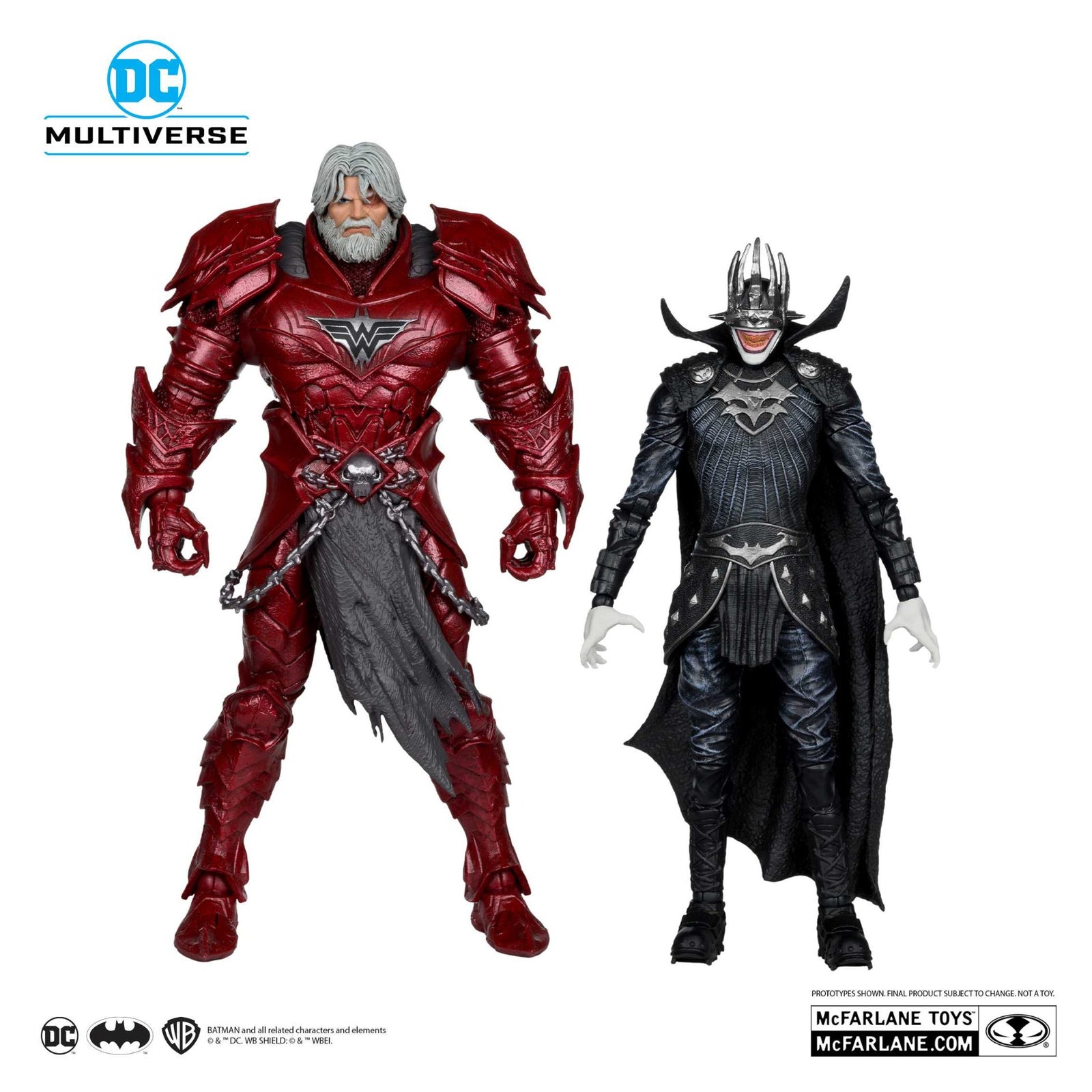 Batman Who Laughs #4 (Knight Armor) & Merciless (Dark Multiverse) Action Figure By Mcfarlane Toys -McFarlane Toys - India - www.superherotoystore.com
