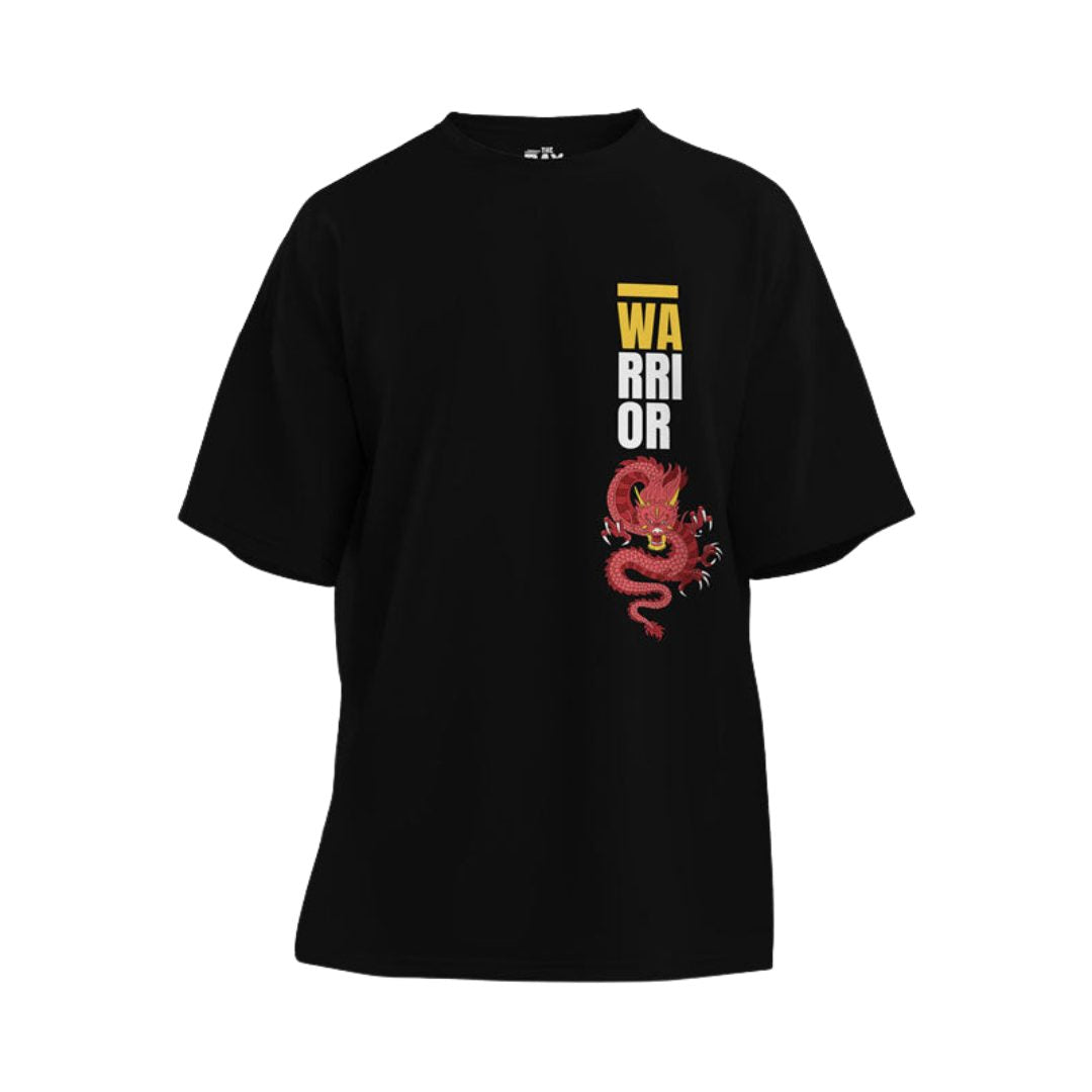 Warrior Women's Mandala Design Oversized T-Shirt -The Bay Store X The Doodleist - India - www.superherotoystore.com