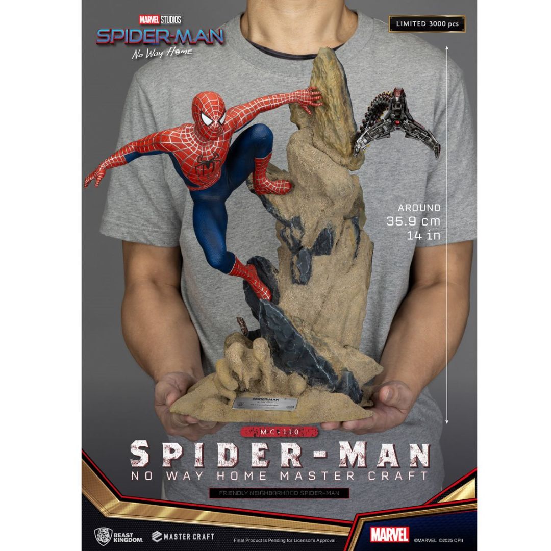 Spider-Man: No Way Home Friendly Neighborhood Spider-Man Master Craft Statue By Beast Kingdom -Beast Kingdom - India - www.superherotoystore.com