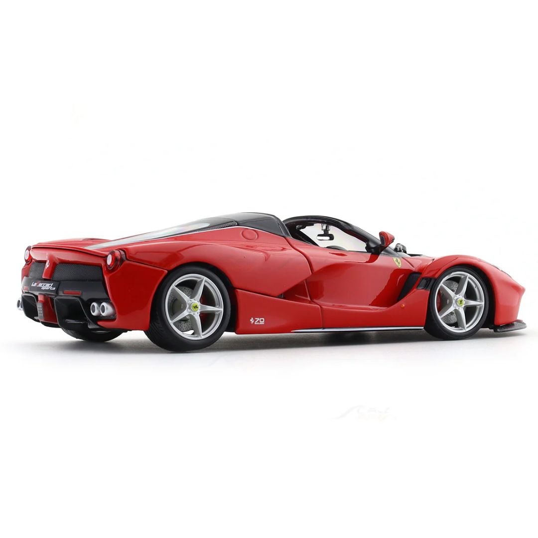 Red Ferrari La Ferrari in Hard Case 1:24 Scale Die-Cast car by Bburago -Bburago - India - www.superherotoystore.com