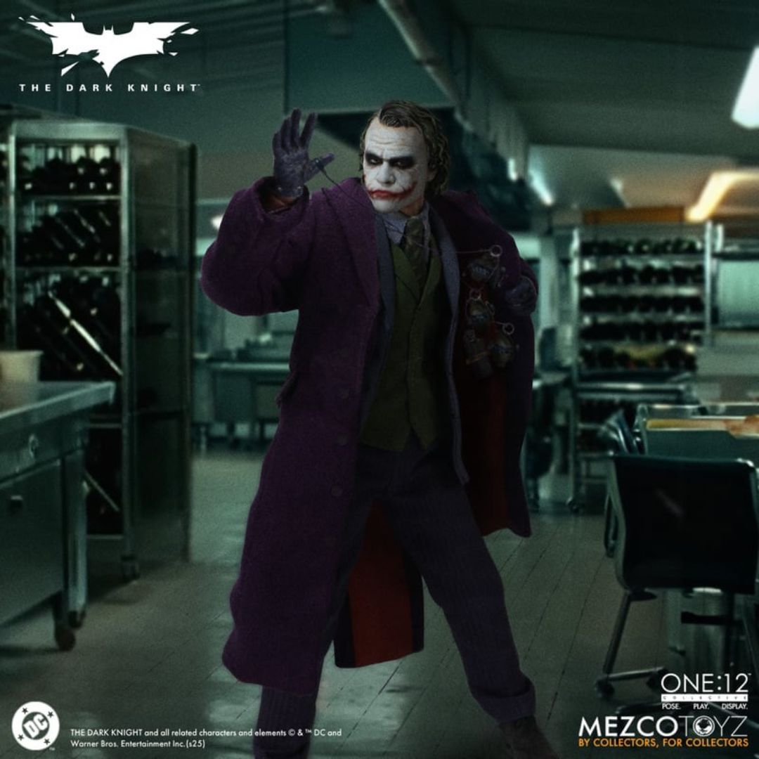 The Dark Knight Joker Figure By Mezco Toys -Mezco Toys - India - www.superherotoystore.com
