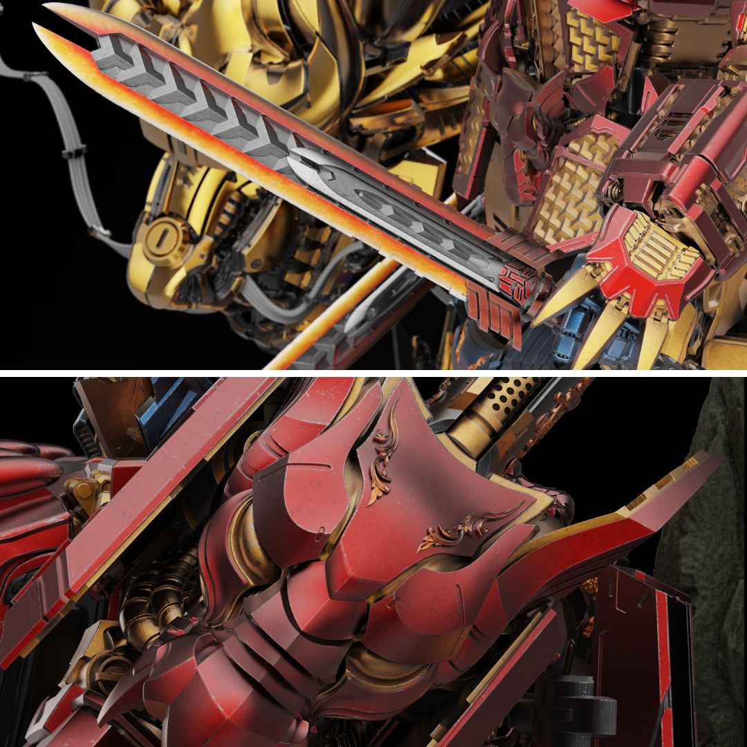 Optimus Prime - Gold Dragon (Mythical Beasts Series) By Xm Studios