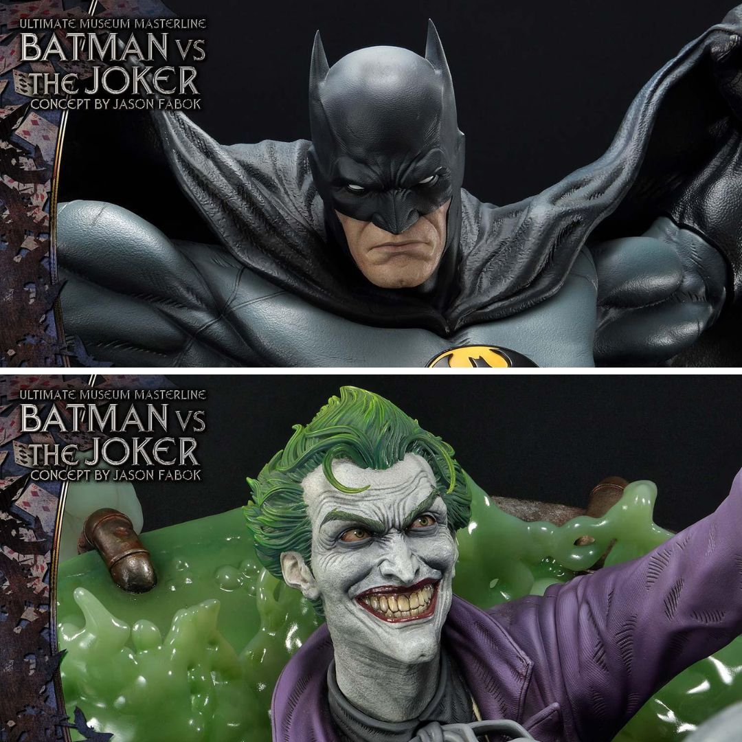 Batman (Comics) Batman Versus The Joker (Concept By Jason Fabok) Dx Bonus Version Statue By Prime1 Studios