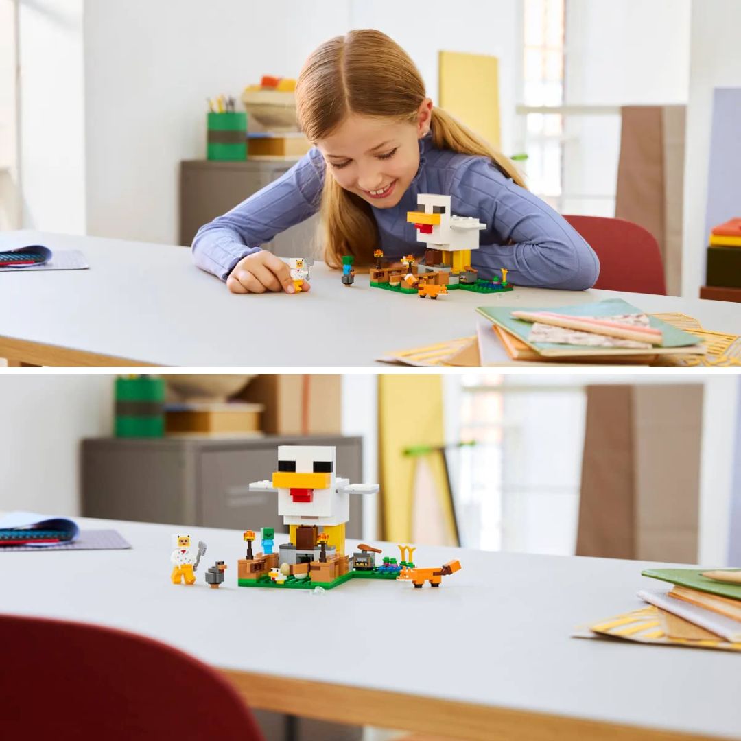 Minecraft Chicken Farm By Lego -Lego - India - www.superherotoystore.com