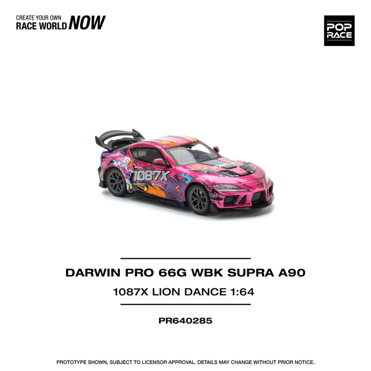 Darwin Pro 66G Wbk Supra 1:64 Diecast Car By Pop Race