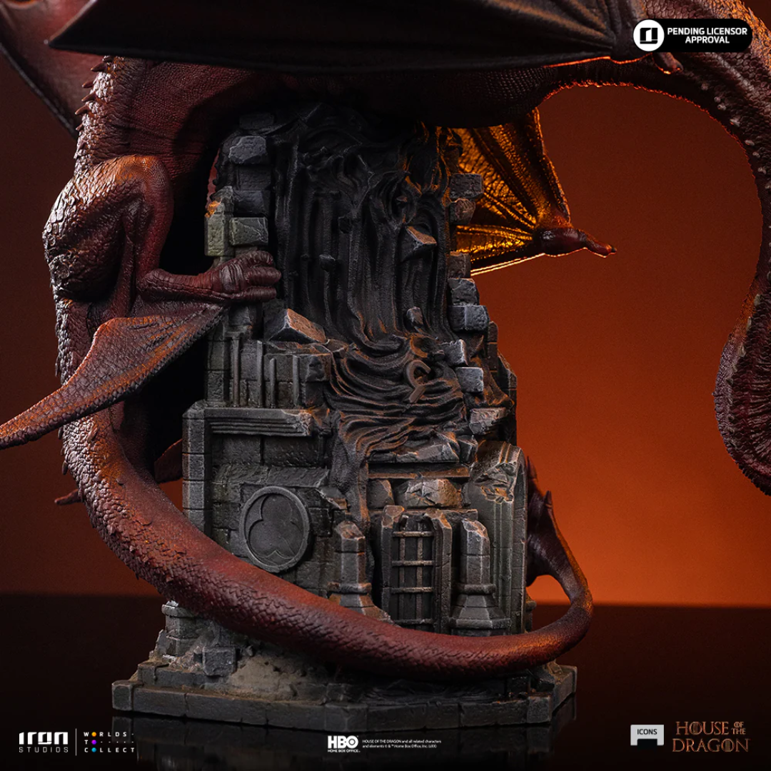 House Of The Dragon Caraxes Icons Statue By Iron Studios
