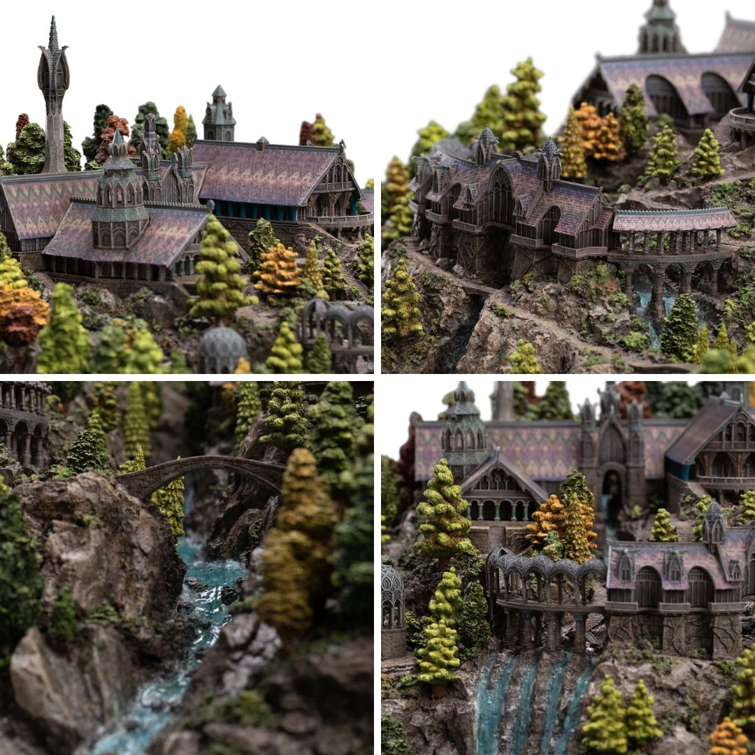 The Lord Of The Rings Trilogy Rivendell Environment Statue (With Free Art Print Of 1,000) By Weta Workshop