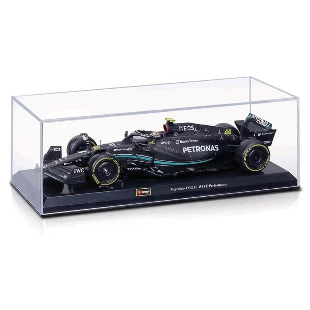2023 Mercedes-AMG F1 W14 Lewis Hamilton Formula 1 1:24 Scale Die Cast Car with Pilot by Bburago -Bburago - India - www.superherotoystore.com