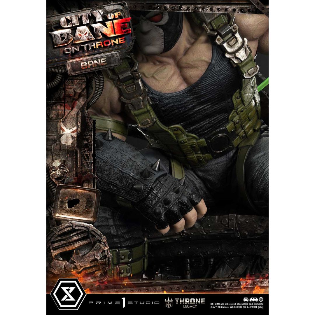 Batman (Comics) City of Bane Bane on Throne Statue (Concept design by Carlos D'Anda) by Prime1 Studios -Prime 1 Studio - India - www.superherotoystore.com