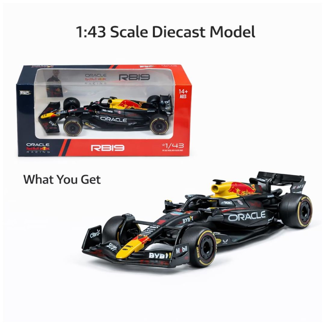 Redbull Rb 19 F1 1:43 Scale Diecast Car By Qy Toys