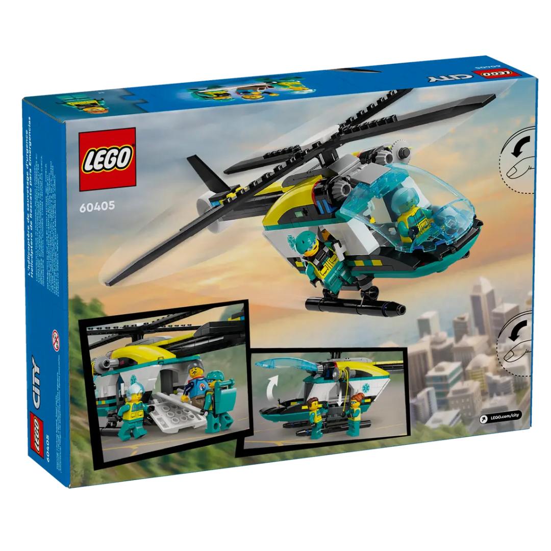 Lego City City Great Vehicles Emergency Rescue Helicopter -Lego - India - www.superherotoystore.com