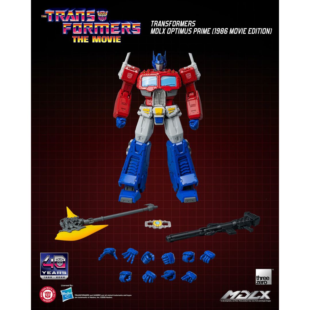 Transformers Optimus 1986 Movie Edition Mdlx Action Figure By Threezero