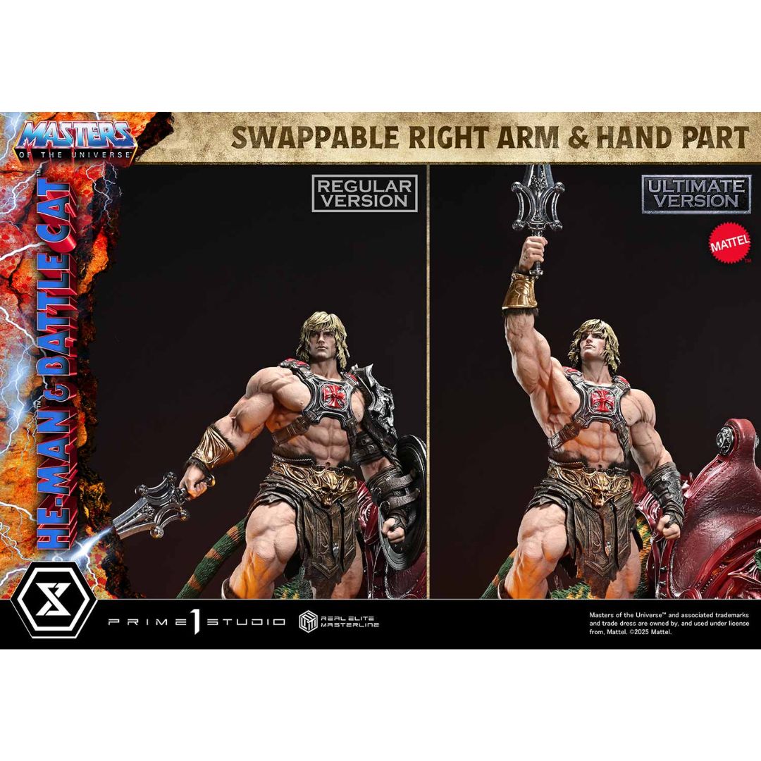 Masters Of The Universe He-Man & Battle Cat Bonus Version Statue By Prime1 Studios -Prime 1 Studio - India - www.superherotoystore.com
