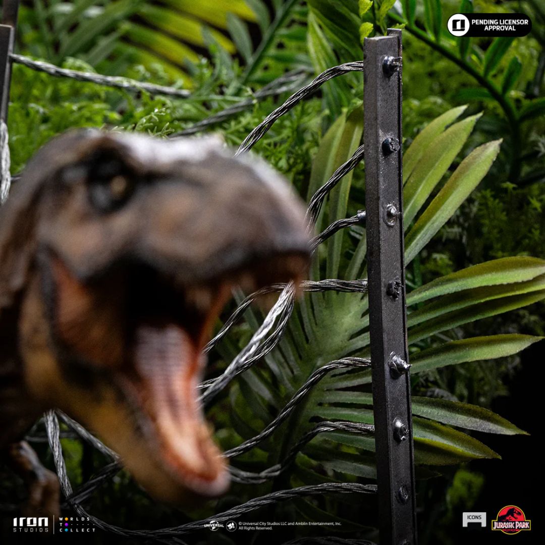 Jurassic Park T-Rex Breakout Set A - Jurassic Park - Icons Statue By Iron Studios