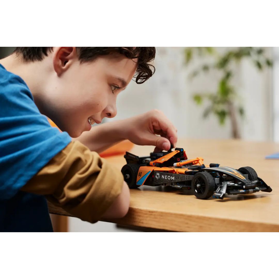 NEOM MCLAREN FORMULA E RACE CAR -Lego - India - www.superherotoystore.com