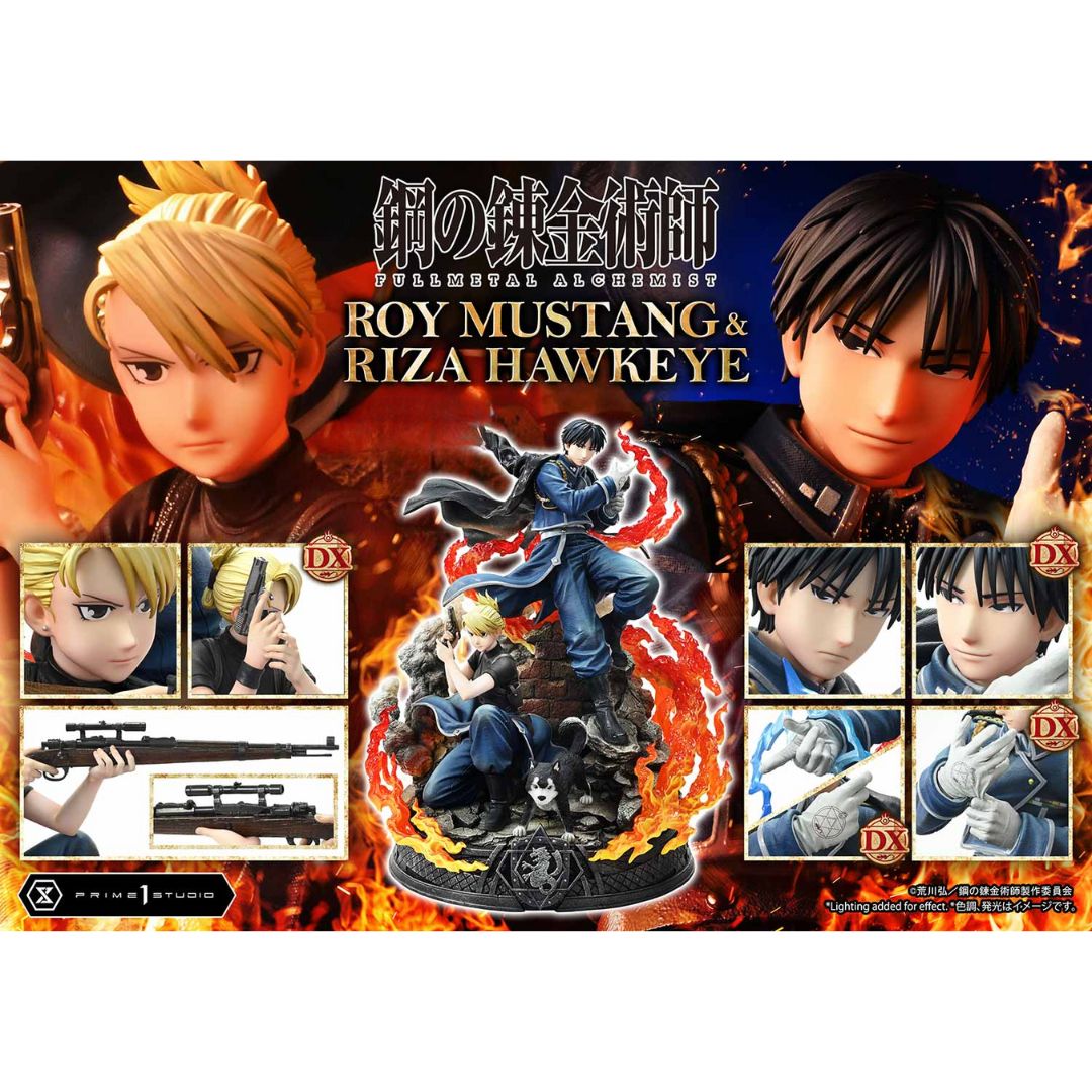 Fullmetal Alchemist Roy Mustang & Riza Hawkeye Statue Dx Bonus Version By Prime1 Studios -Prime 1 Studio - India - www.superherotoystore.com