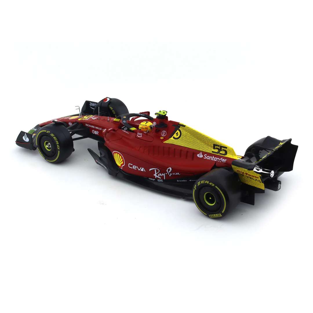 Ferrari F1-75 - Carlos Sainz Jr 1/24 Scale Die-cast Car By Bburago -Bburago - India - www.superherotoystore.com