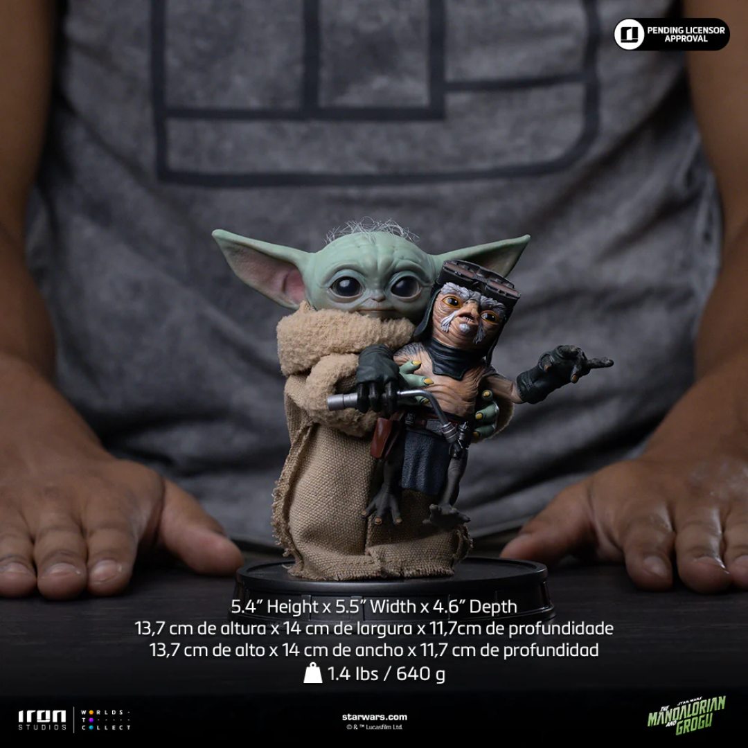 Mandalorian And Grogu Movie Grogu No Squeezy Statue By Iron Studios