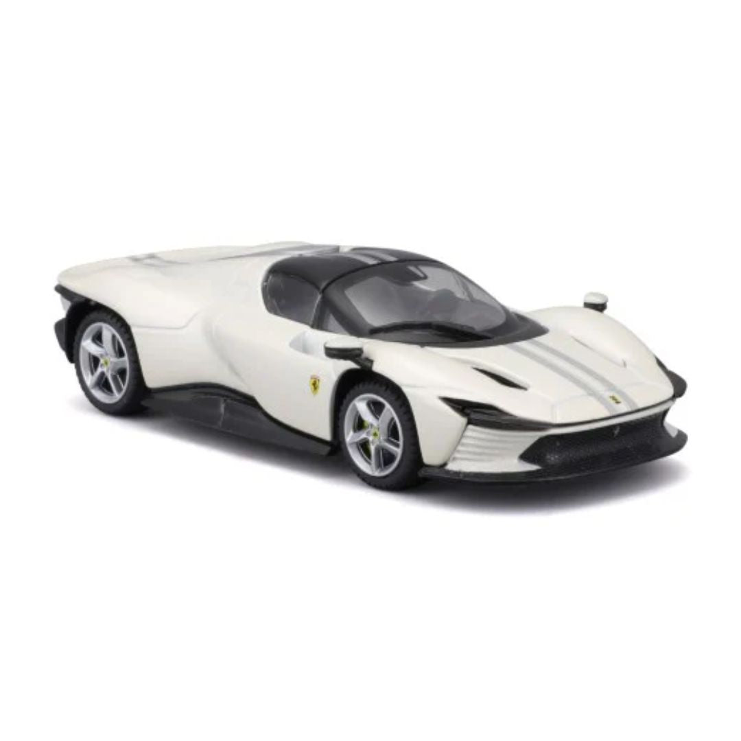 White Ferrari Daytona SP3 1:43 Scale Die-Cast car by Bburago -Bburago - India - www.superherotoystore.com