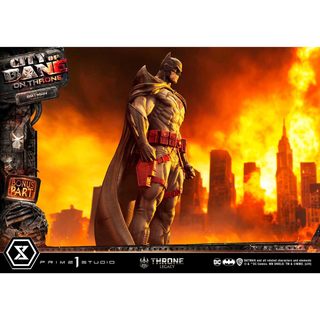 Batman (Comics) City of Bane Flashpoint Batman Statue (Concept design by Carlos D'Anda) Bonus Version by Prime1 Studios -Prime 1 Studio - India - www.superherotoystore.com
