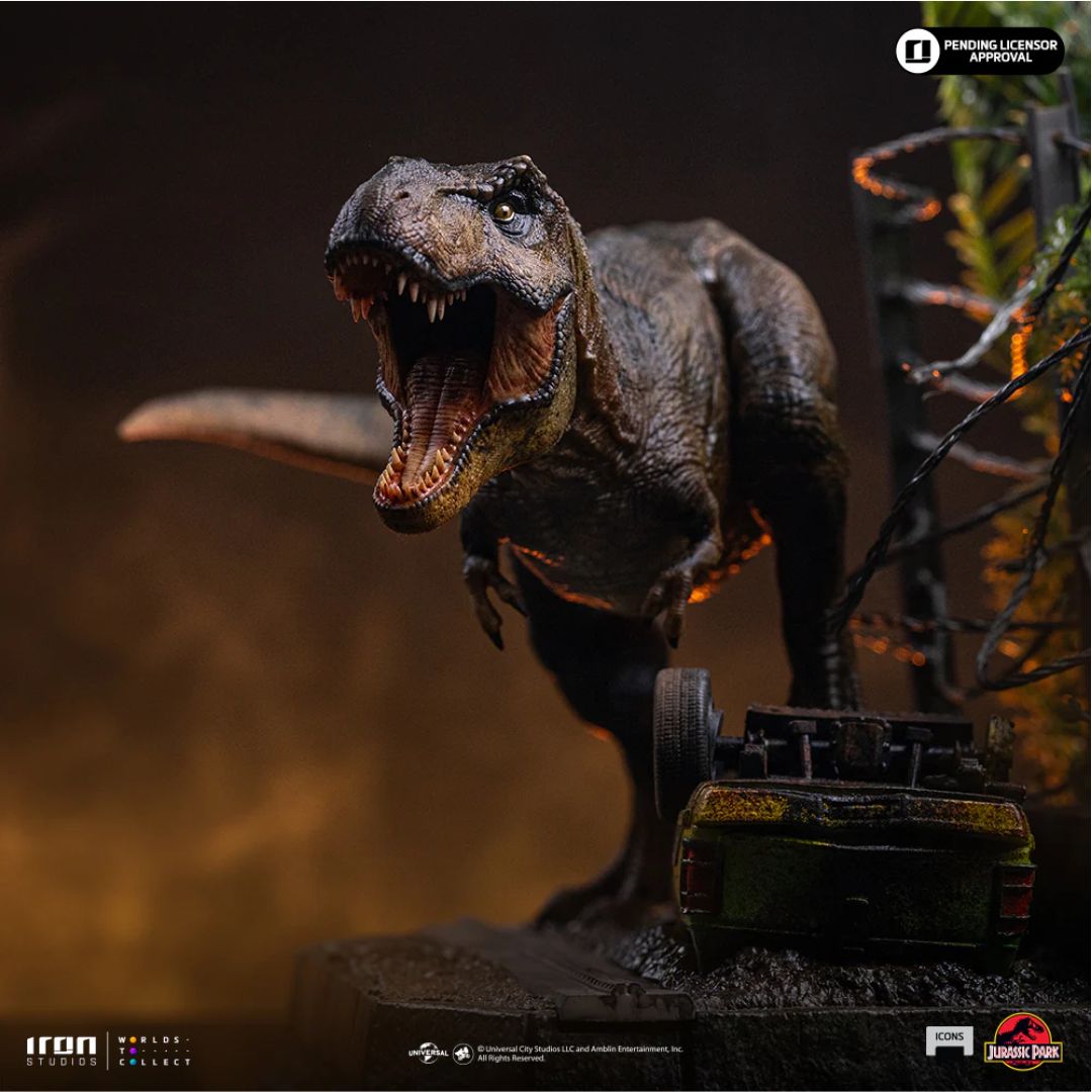 Jurassic Park T-Rex Breakout Set A - Jurassic Park - Icons Statue By Iron Studios