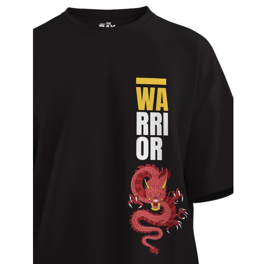 Warrior Women's Mandala Design Oversized T-Shirt -The Bay Store X The Doodleist - India - www.superherotoystore.com