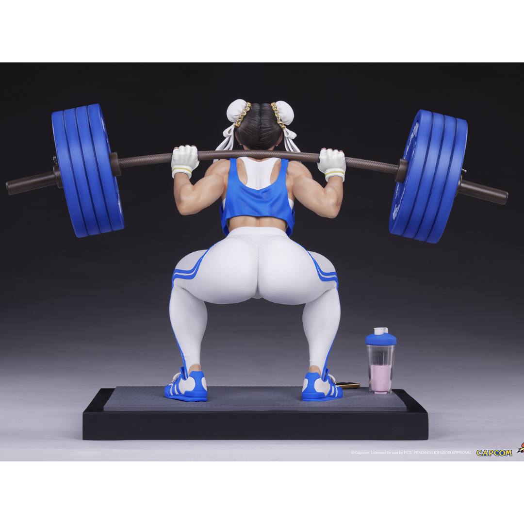 Chun-Li: Powerlifting Statue by PCS Collectibles -PCS Studios - India - www.superherotoystore.com