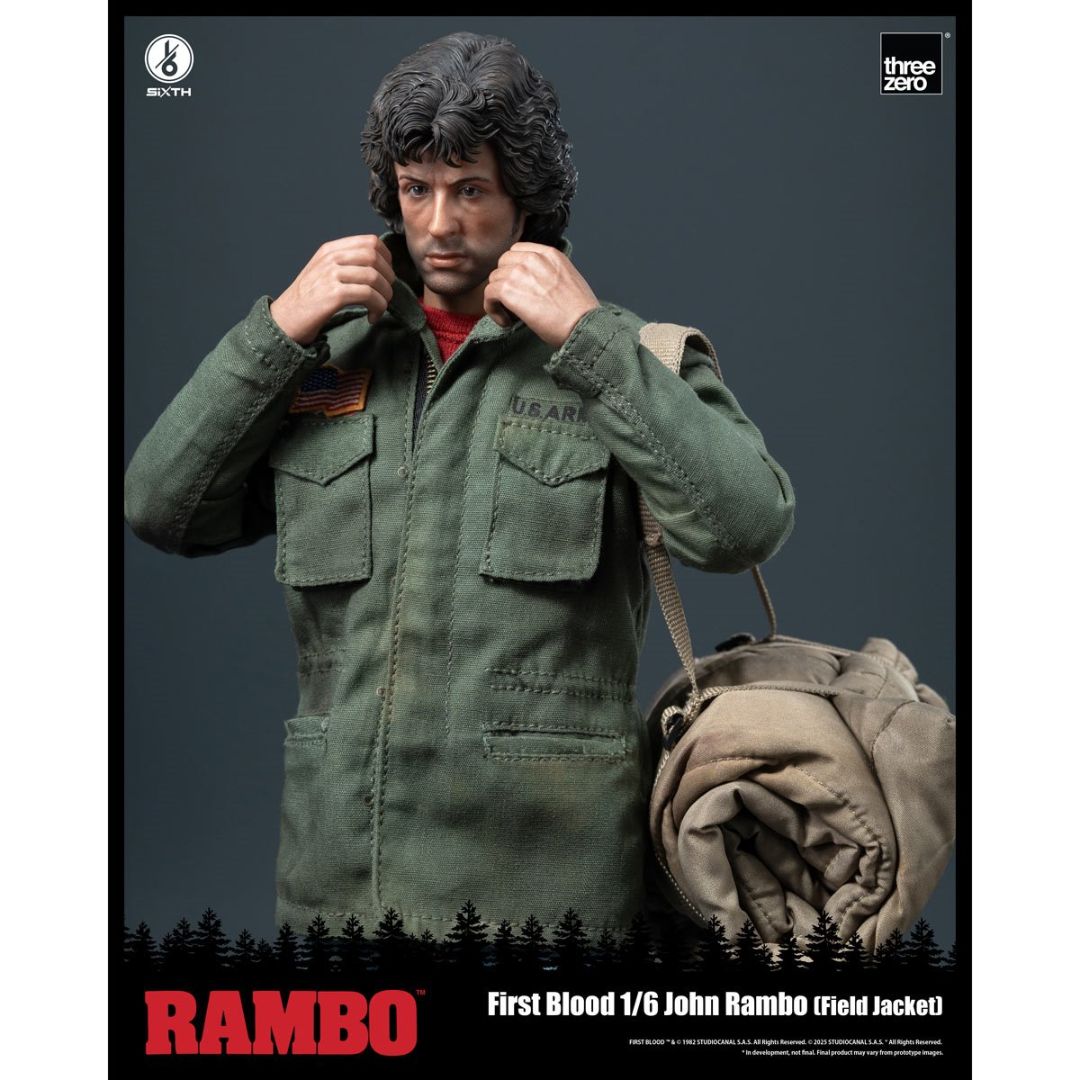 Rambo: First Blood John Rambo Field Jacket By Threezero -ThreeZero - India - www.superherotoystore.com